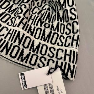 Moschino logo all over beanie